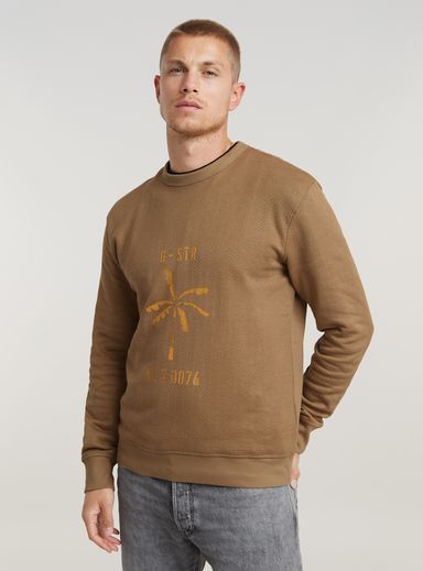 Musa Palm Stencil Sweater
